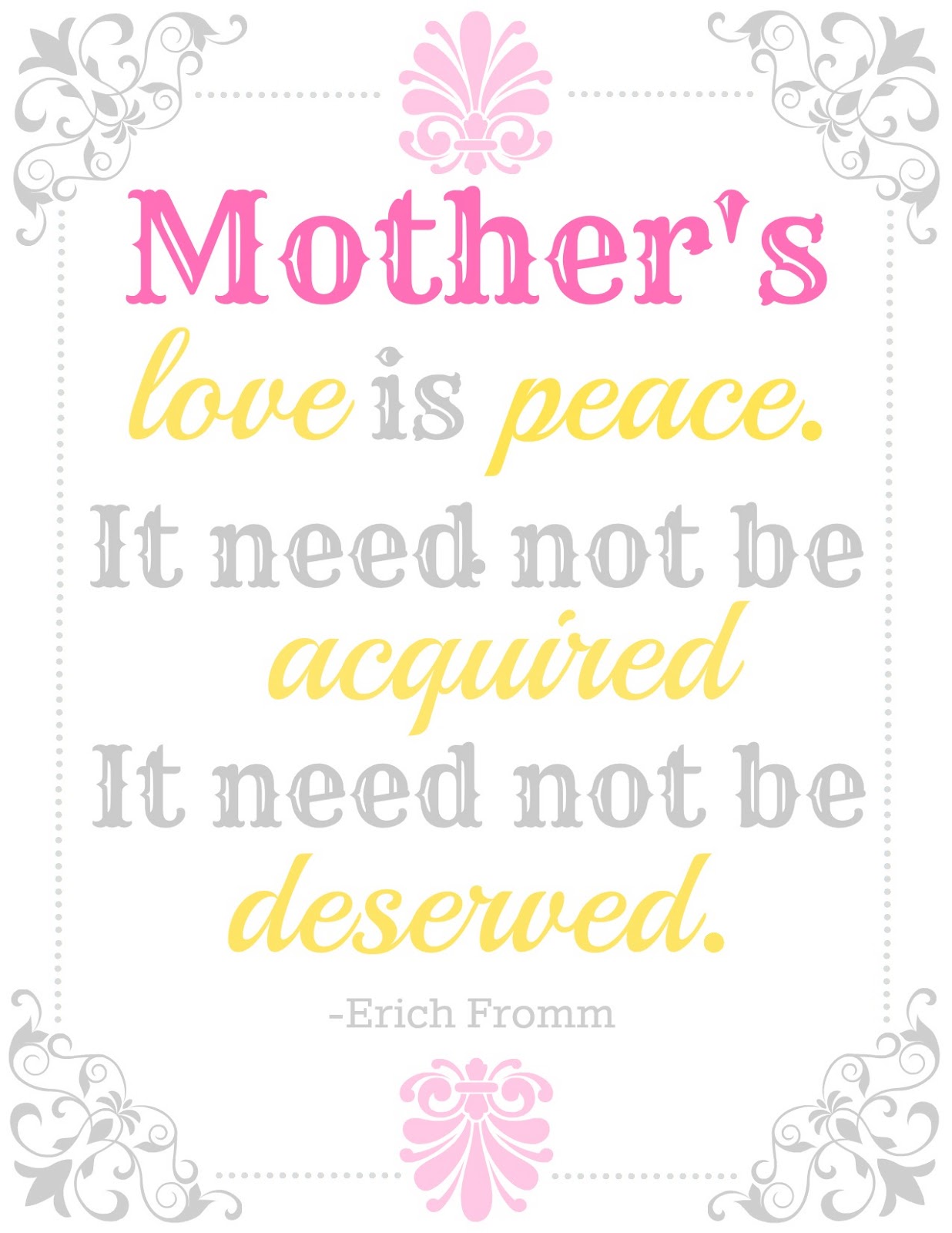 BLISSFUL ROOTS: Mothers Day Printable